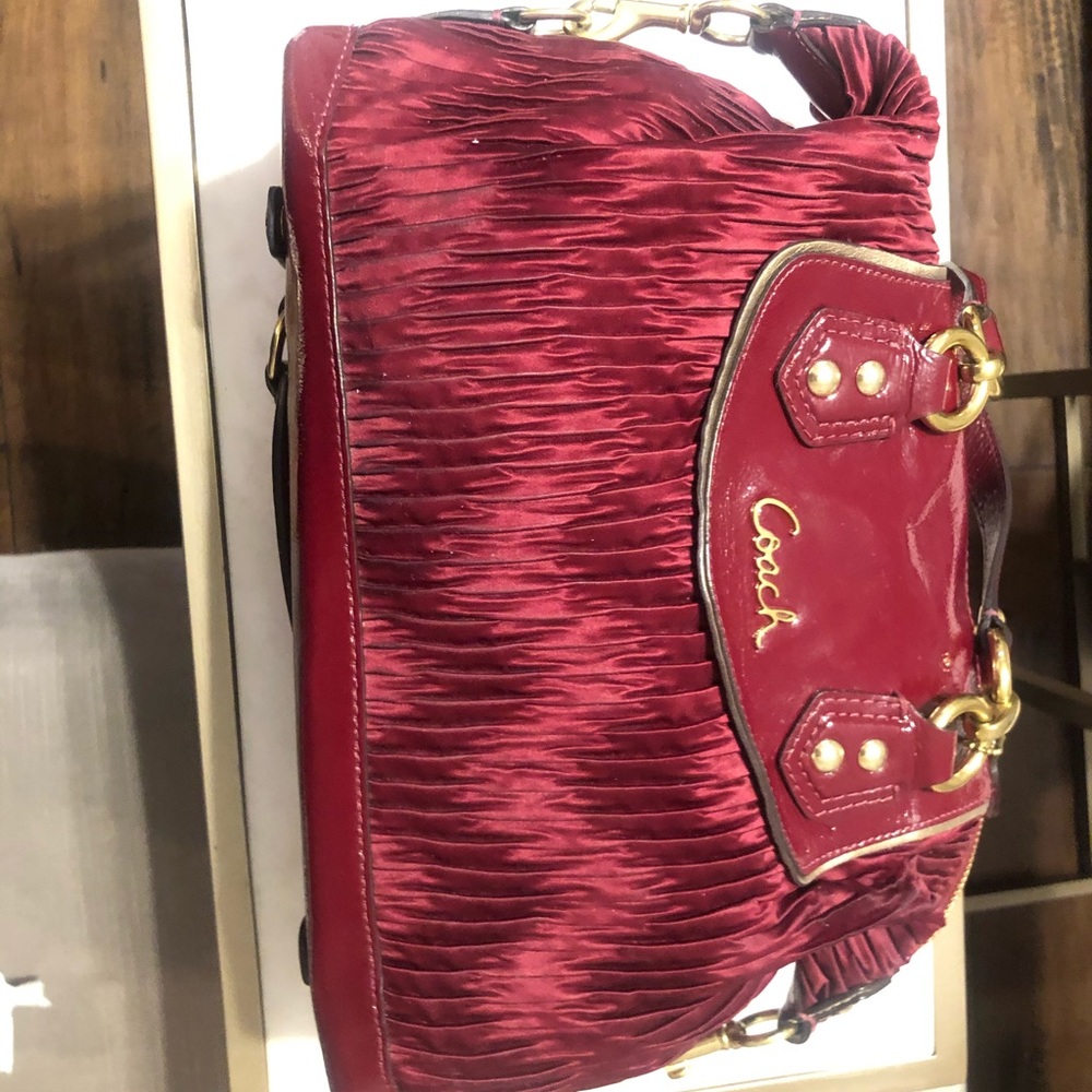 Dark red authentic Coach bag